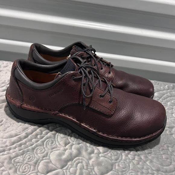 Red Wing Other - Red Wing Mens Brown Pebbled Leather Lace Up Oxford Shoes 11B Narrow Casual